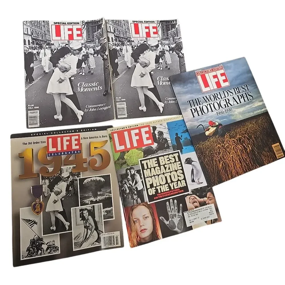 Lot‎ of 5 Vintage 1990s Random LIFE Best Photographs, Classic Moments Magazines